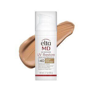 Elta MD skincare, UV restore SPF 40 tinted face sunscreen new inbox expires 6/26
